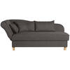 RÉCAMIERE in Flachgewebe Braun  - Buchefarben/Braun, Design, Holz/Textil (190/88/82cm) - Max Winzer