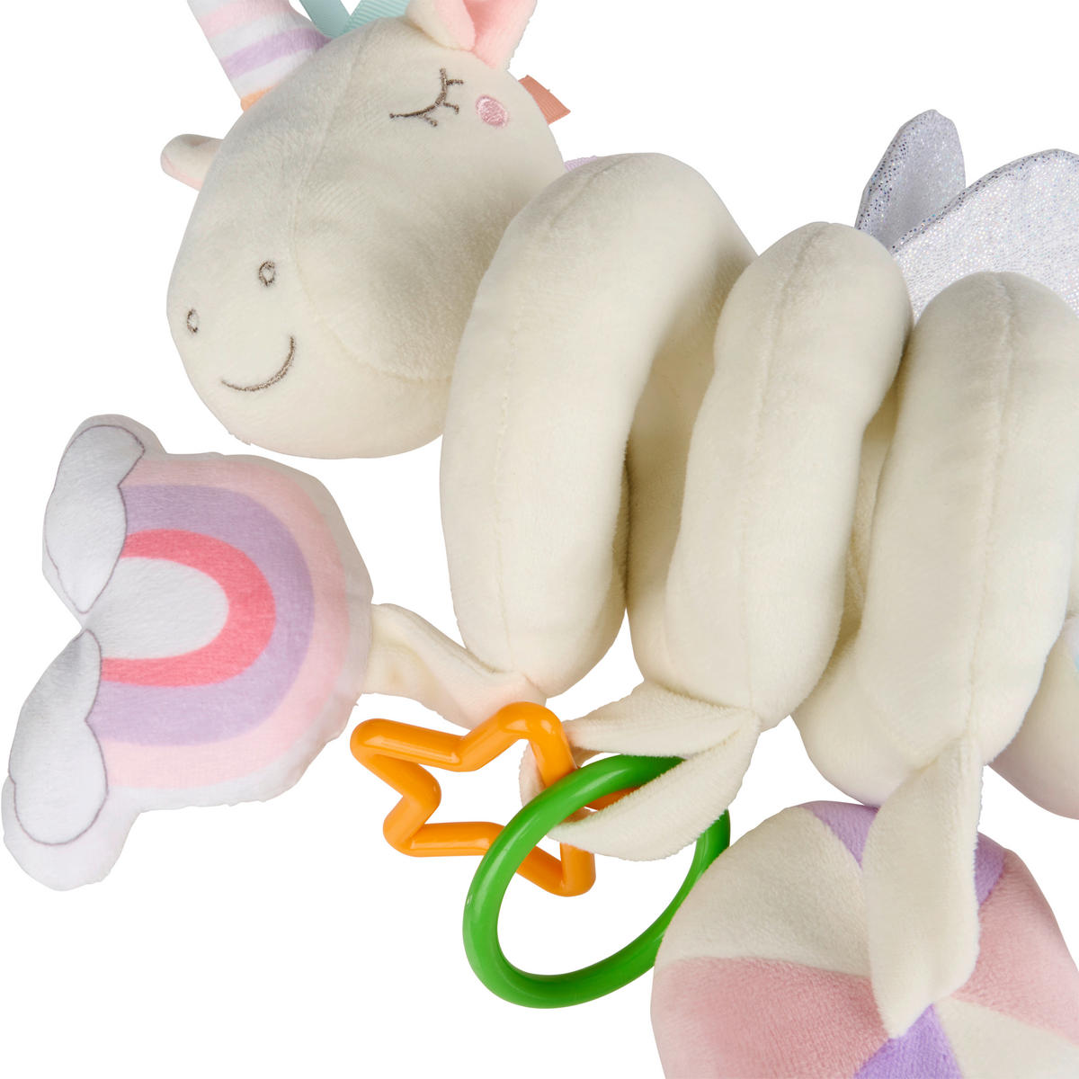 BABYSCHALENMOBILE  - Weiß, Trend, Kunststoff/Textil (25cm) - Patinio