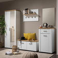 GARDEROBE 5-teilig  in 260/194,5/41 cm  - Weiß/Eiche Artisan, Basics, Holzwerkstoff (260/194,5/41cm) - Carryhome