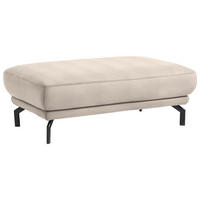 HOCKER Textil Creme  - Creme/Schwarz, Design, Textil/Metall (127/46/72cm) - Dieter Knoll