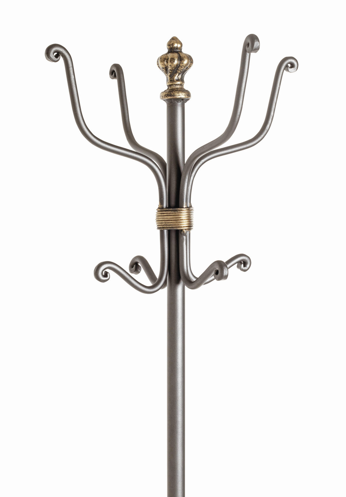 KLEIDERSTÄNDER in Anthrazit, Silberfarben, Goldfarben  46/180 cm  - Anthrazit/Silberfarben, KONVENTIONELL, Metall (46/180cm)