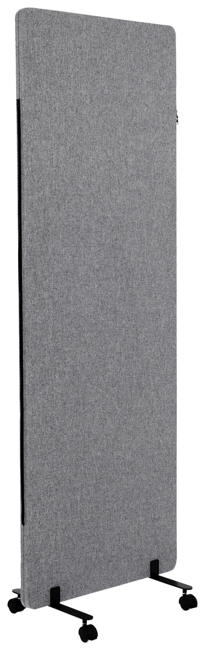 TRENNWAND Kunststoff, Textil, Metall Dunkelgrau  - Dunkelgrau, Basics, Kunststoff/Textil (60/177/3cm) - MID.YOU