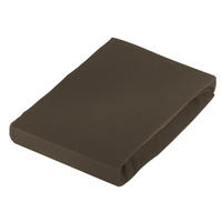 SPANNLEINTUCH 120/200 cm Jersey  - Dunkelbraun, Basics, Textil (120/200cm) - Novel