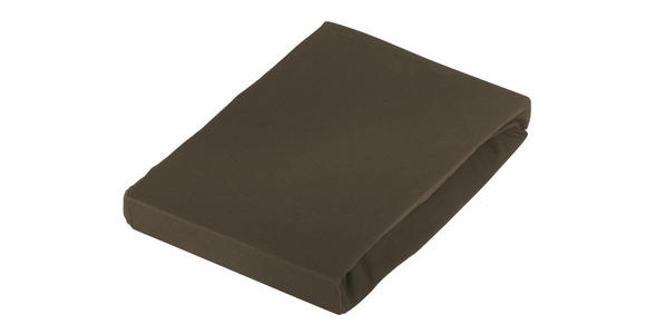 SPANNLEINTUCH 120/200 cm Jersey - Dunkelbraun, Basics, Textil (120/200cm) - Novel