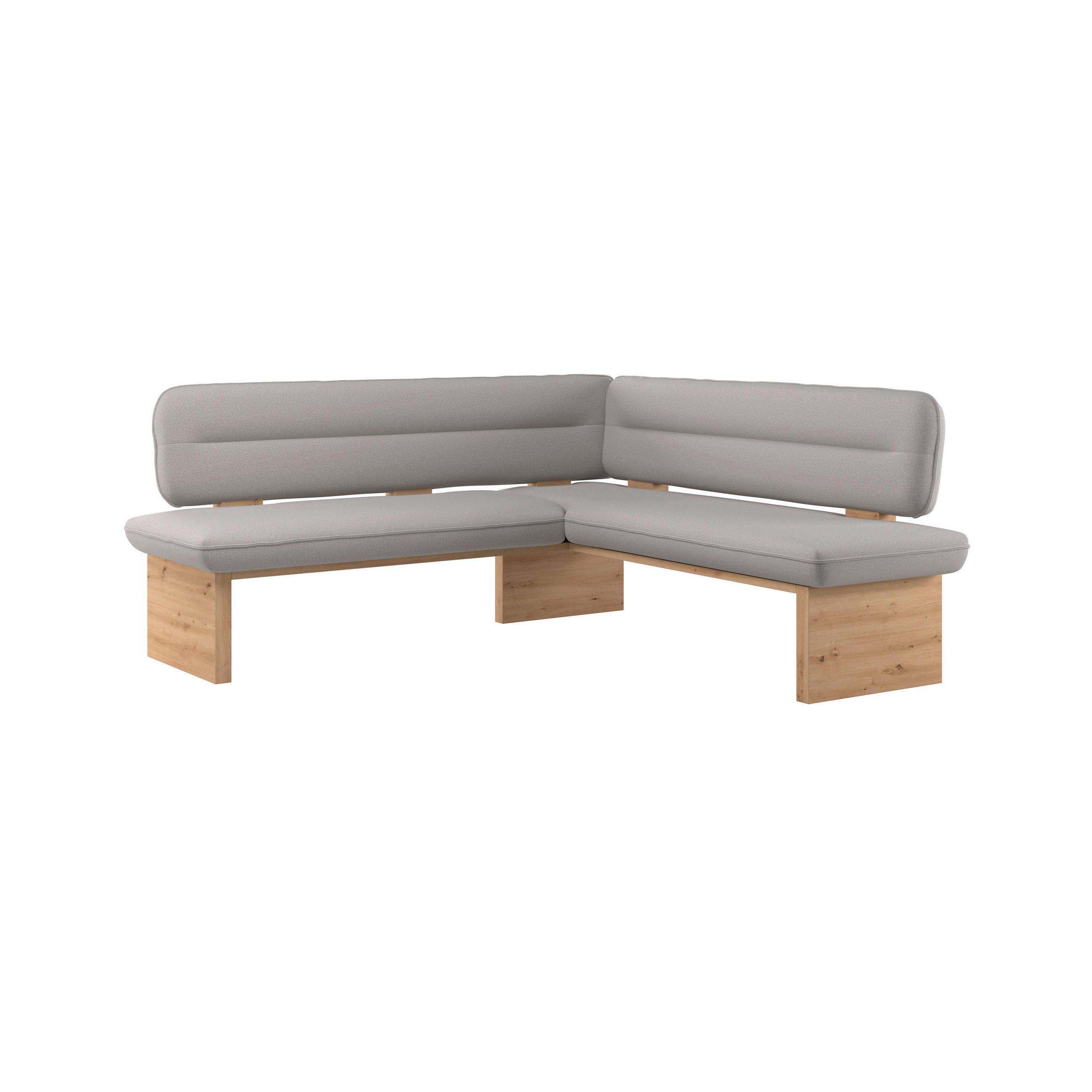 P & B Eckbank Hellgrau 232x170 cm