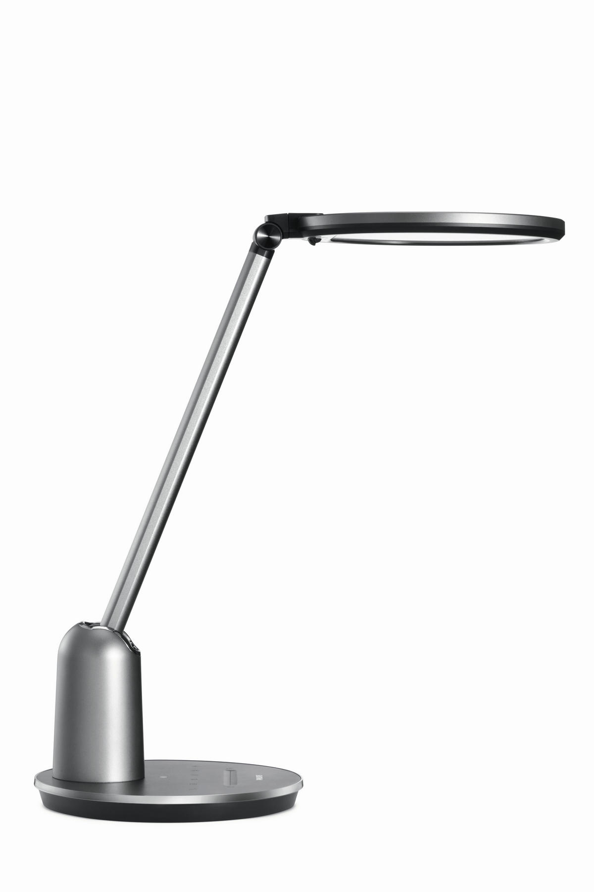 SCHREIBTISCHLEUCHTE 28/45/26 cm  - Dunkelgrau/Grau, Design, Metall (28/45/26cm) - Philips