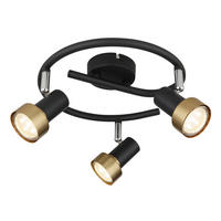 SPOTLIGHT MASON 25/13,3 cm   - kromfärg/svart, Klassisk, metall (25/13,3cm) - Globo