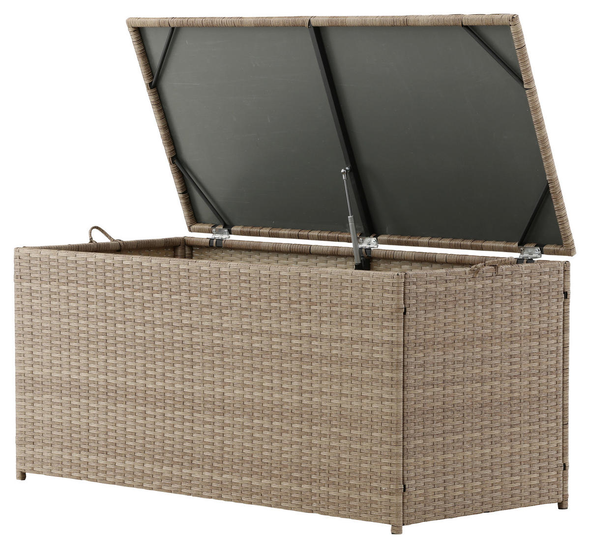 KISSENBOX 130/60/60 cm  - Hellbraun, KONVENTIONELL, Kunststoff (130/60/60cm) - Gardenson