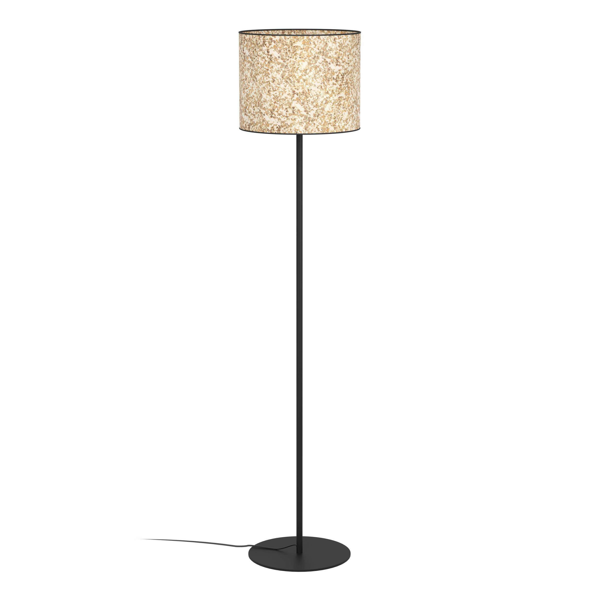 STOJACIA LAMPA, 36/162/36 cm  - čierna/zelená, Basics, kov/textil (36/162/36cm)