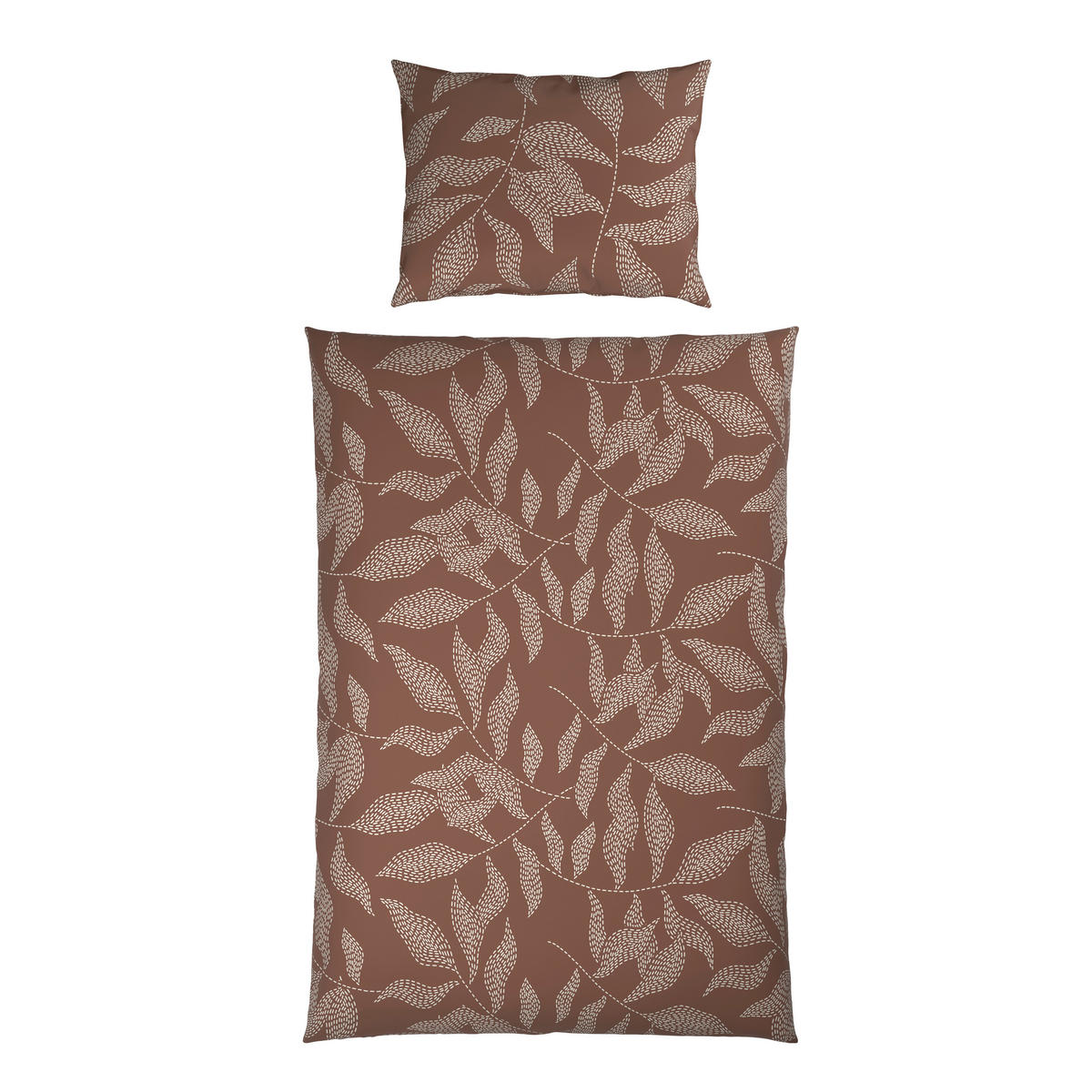 BETTWÄSCHE Mavie Satin 140/200 cm  - Braun, Basics, Textil (140/200cm) - Novel