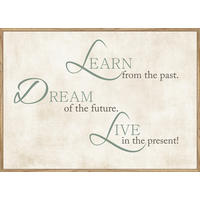 ART PRINT 70/50 cm  - culoare lemn stejar/multicolor, Lifestyle, material pe bază de lemn (70/50cm) - Monee