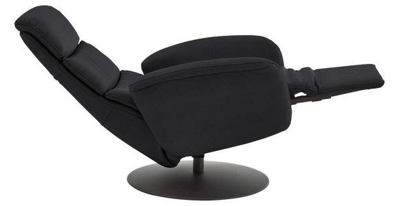 RELAXSESSEL in Leder Anthrazit  - Anthrazit/Schwarz, Design, Leder/Metall (76/108/86cm) - Dieter Knoll