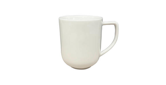 KAFFEEBECHER Vola  460 ml   - Weiß, Design, Keramik (9/10,8cm) - Novel