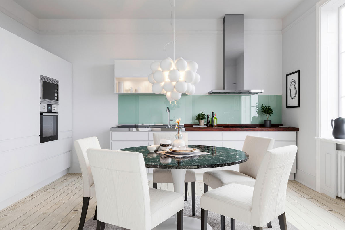 HÄNGELEUCHTE GROSS 50/45 cm   - Weiß, Design, Glas (50/45cm) - By Rydéns