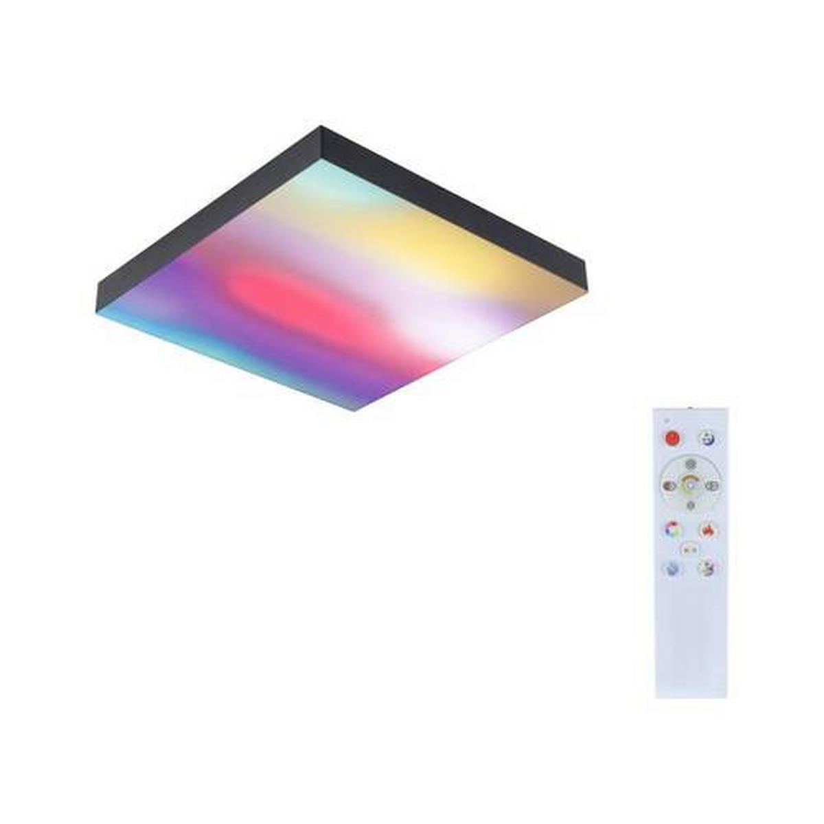 LED-PANEEL 29,5/29,5/6,4 cm  - Schwarz, Basics, Metall (29,5/29,5/6,4cm) - Paulmann
