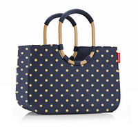 BEVÁSÁRLÓKOSÁR  - arany/kék, Basics, textil (46/34,5/25cm) - Reisenthel