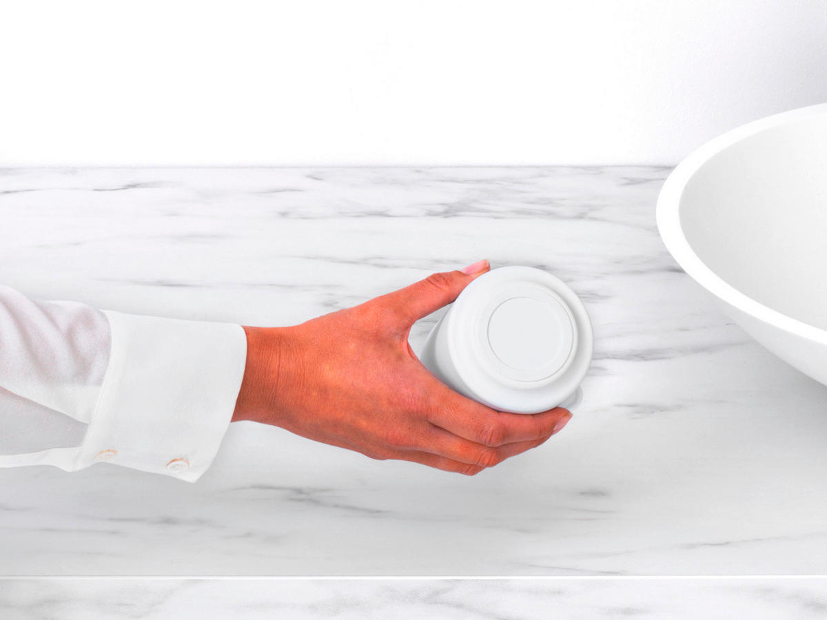 BECHER MINDSET    - Weiß, Basics, Kunststoff/Metall (8.1/9.5/8.1cm) - Brabantia