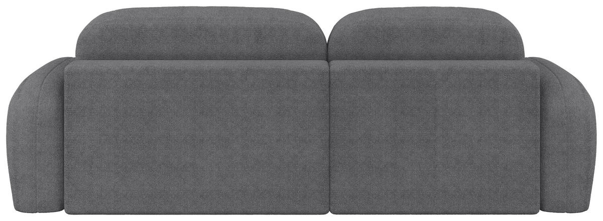 ECKSOFA Sevilla Plus in Bouclé Dunkelgrau  275/175 cm  - Dunkelgrau/Schwarz, Design, Kunststoff/Textil (275/175cm) - MID.YOU