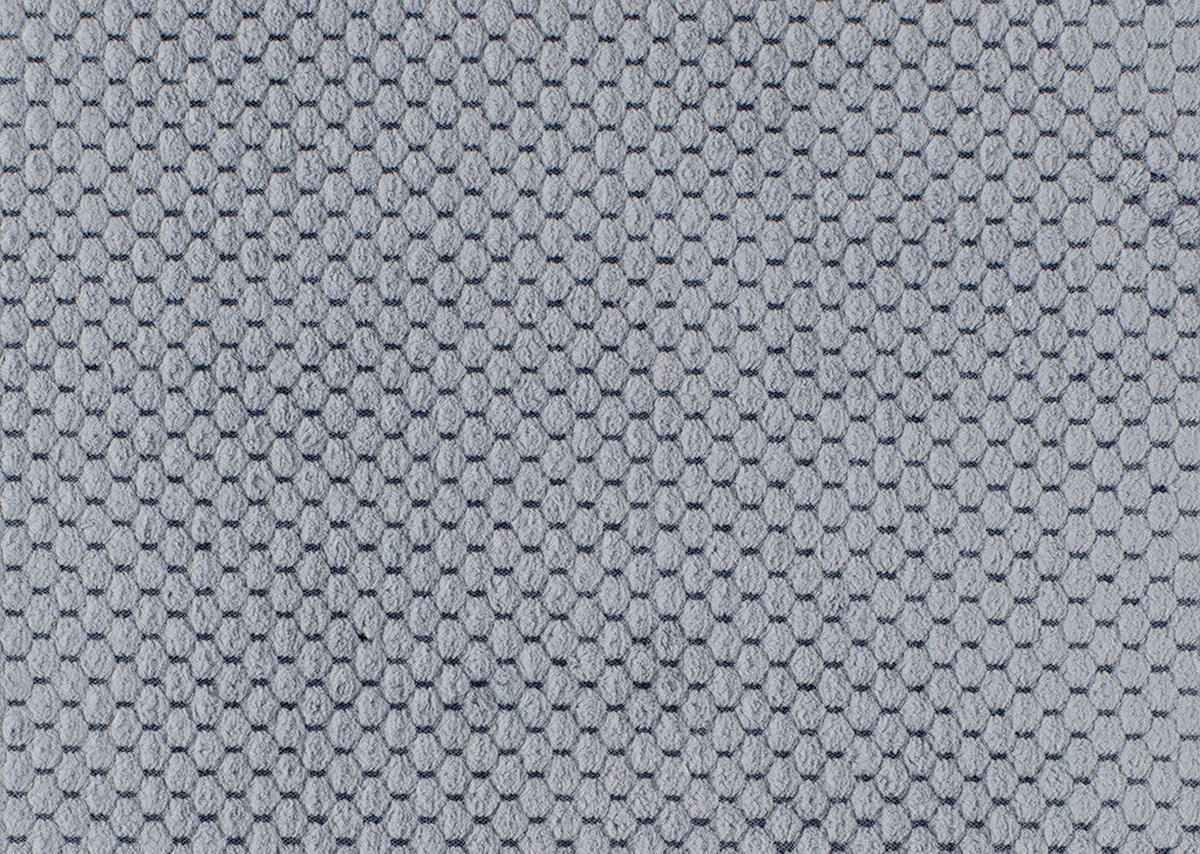 ECKSOFA Blaugrau Plüsch  - Blaugrau/Schwarz, KONVENTIONELL, Kunststoff/Textil (175/249cm) - Carryhome