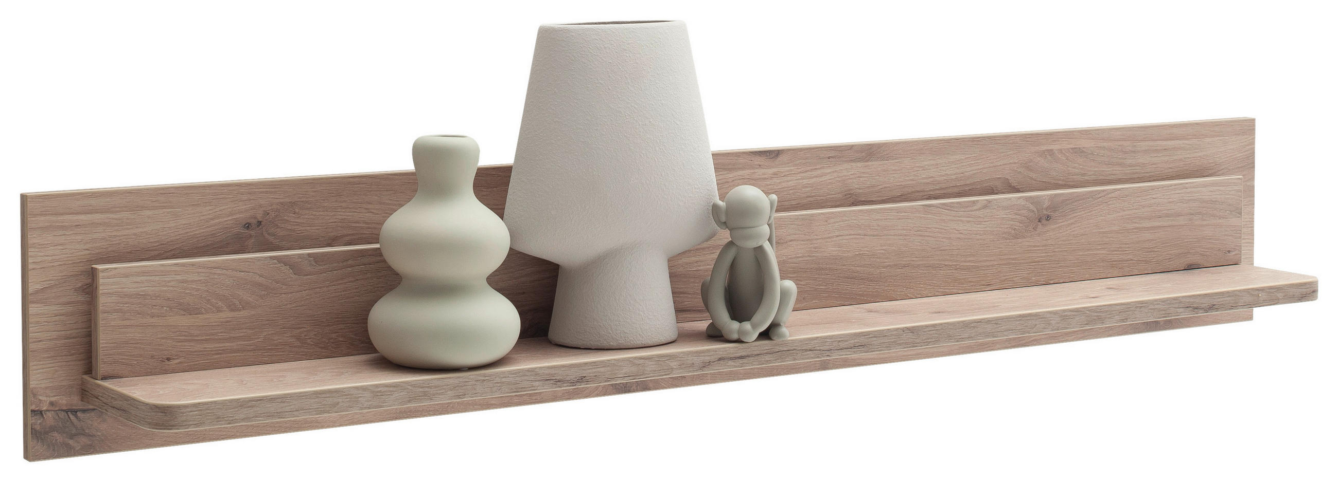 WANDBOARD in 150/24/19 cm Eichefarben  - Eichefarben, Design, Holzwerkstoff (150/24/19cm) - Livetastic
