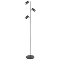 STEHLEUCHTE 25/23/154 cm Modern  - Schwarz, Design, Metall (25/23/154cm) - Globo