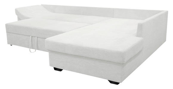 ECKSOFA in Cord Naturfarben  - Schwarz/Naturfarben, KONVENTIONELL, Holz/Textil (298/202cm) - Carryhome