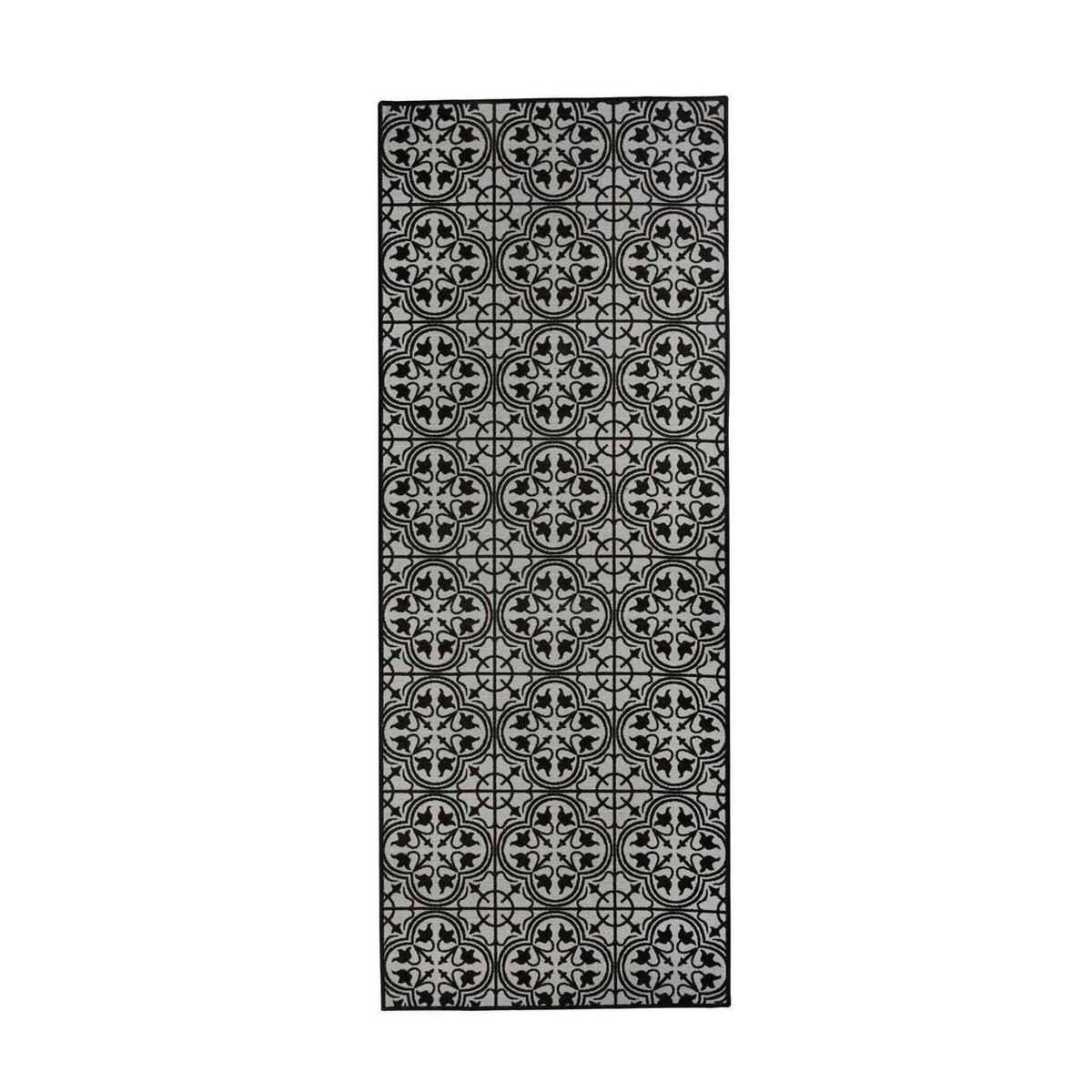 LÄUFER 80/250 cm Schwarz  - Schwarz, Design, Kunststoff/Textil (80/250cm) - Novel