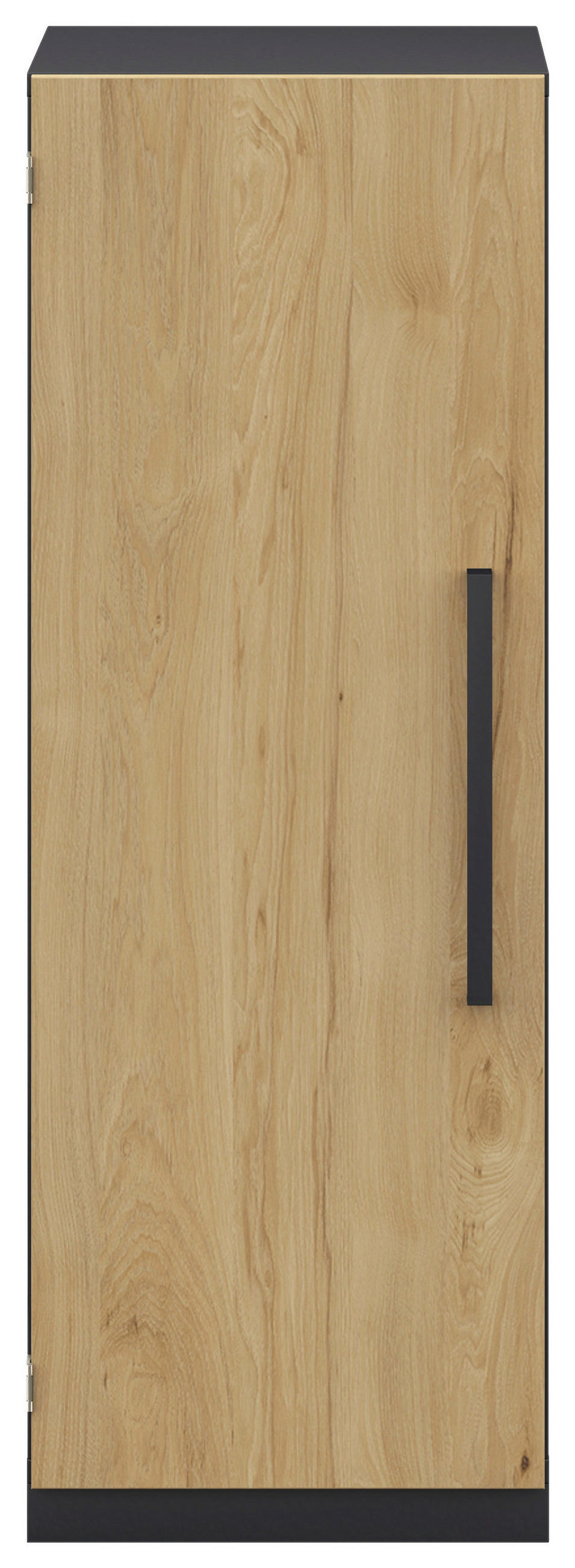 KOMMODE  in 40/112,5/41,9 cm  - Weiß/Hickory, Design, Holzwerkstoff/Metall (40/112,5/41,9cm) - Moderano