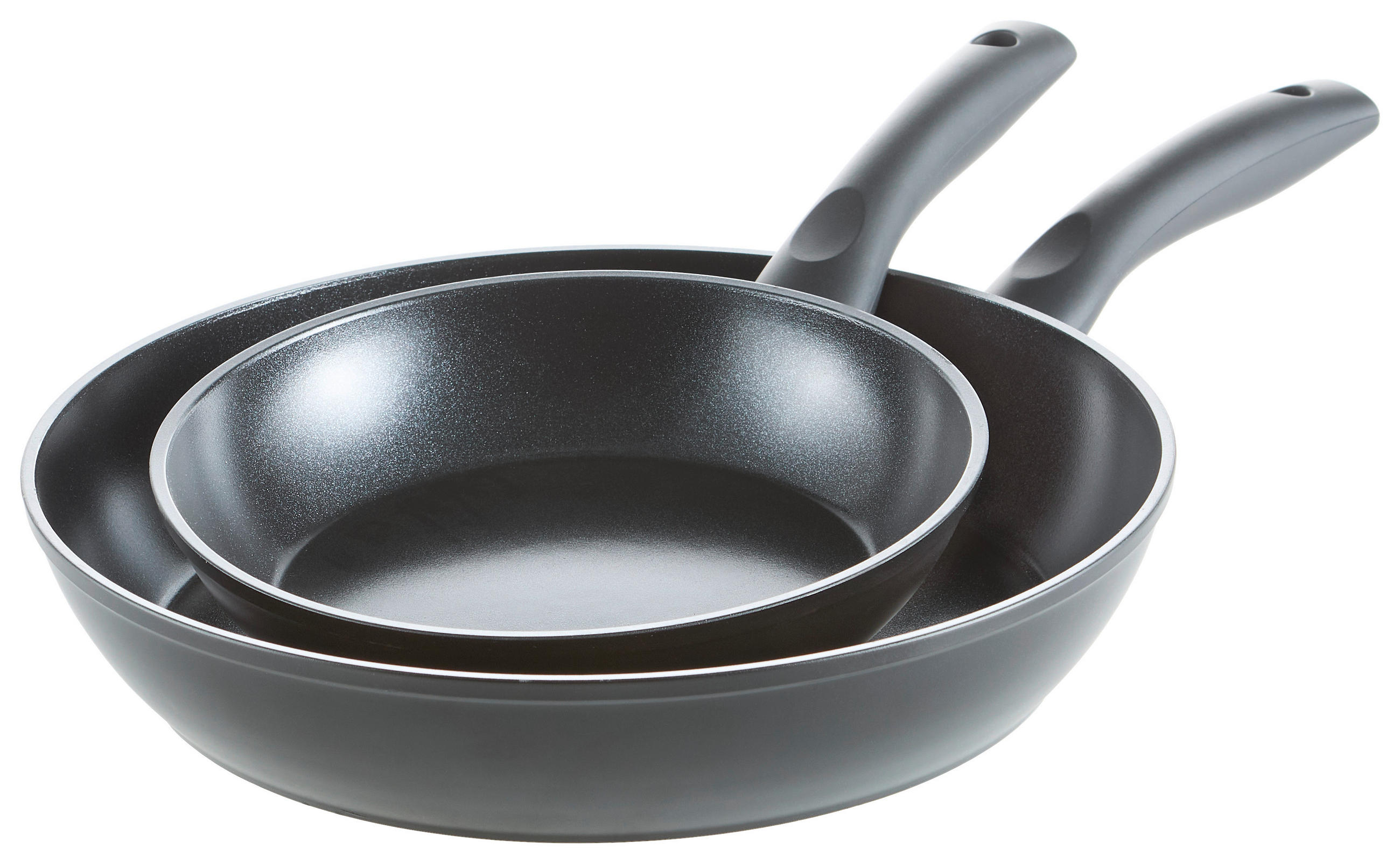 SET DE TIGĂI 2 piese - negru, Basics, plastic/metal - Homeware Profession.