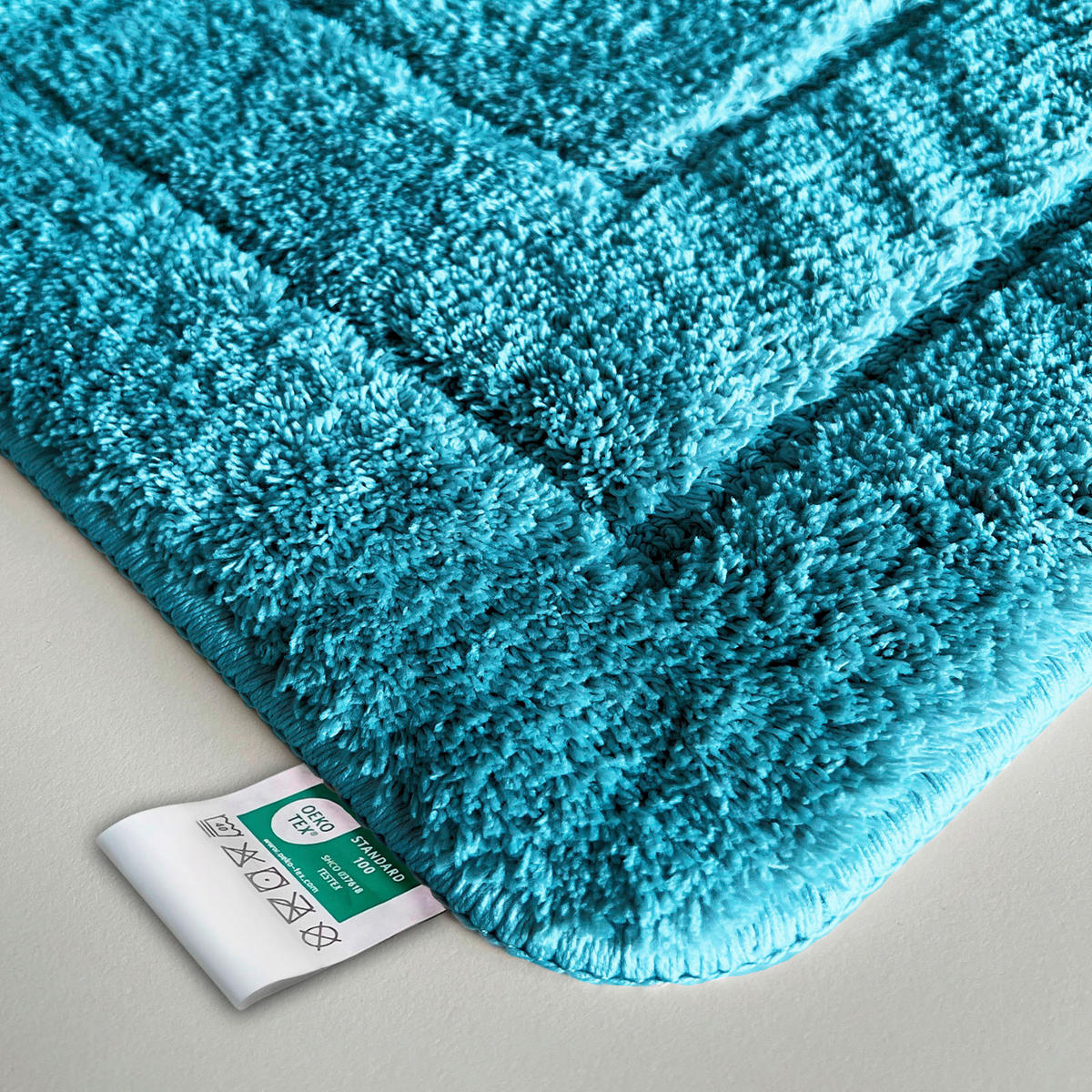 BADEMATTE Atlantis Türkis 60/100 cm  - Türkis, Basics, Kunststoff/Textil (60/100cm) - Floordirekt