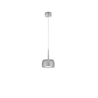 LED-HÄNGELEUCHTE Flute 8/24-200 cm  - Chromfarben, Design, Glas/Kunststoff (8/24-200cm) - Helestra