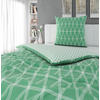 WENDEBETTWÄSCHE Fowler Satin 135/200 cm  - Grün, KONVENTIONELL, Textil (135/200cm) - Novel