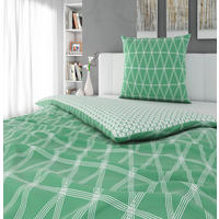 WENDEBETTWÄSCHE Fowler Satin 135/200 cm  - Grün, KONVENTIONELL, Textil (135/200cm) - Novel