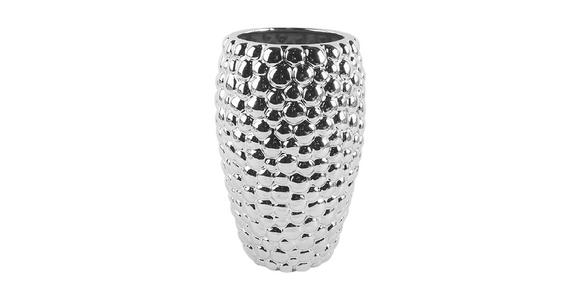 VASE 26 cm  - Silberfarben, LIFESTYLE, Keramik (16,5/26cm) - Ambia Home