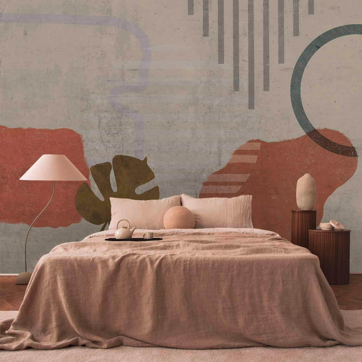 FOTOTAPETE  - Cognac/Beige, Basics, Textil (400/280cm) - artgeist