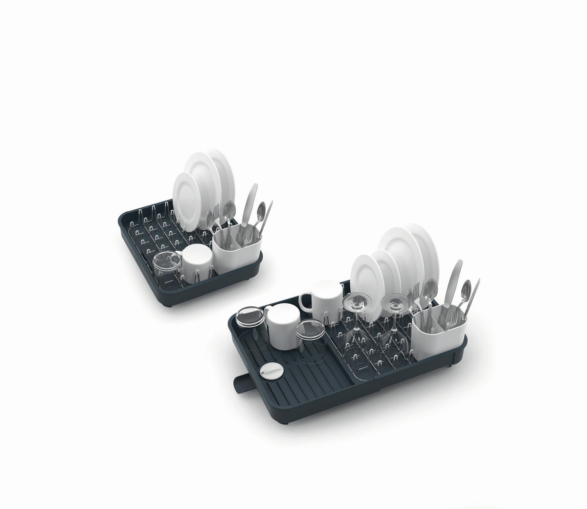ABTROPFMATTE   - Dunkelgrau, Basics, Kunststoff/Metall (32/36,4/16,1cm) - Joseph Joseph