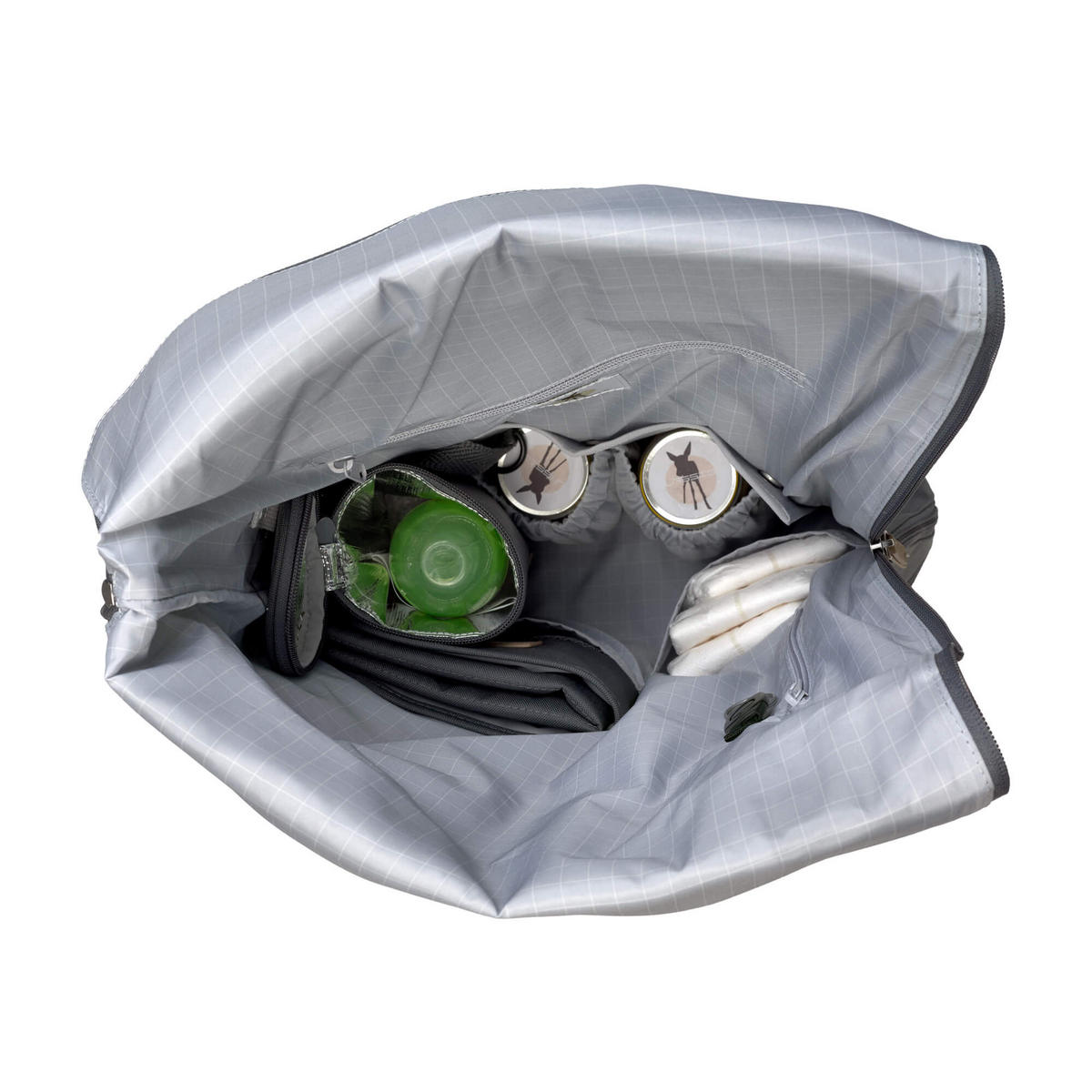 WICKELRUCKSACK Rolltop  - Anthrazit, Trend, Textil (30/14,5/46cm) - Lässig