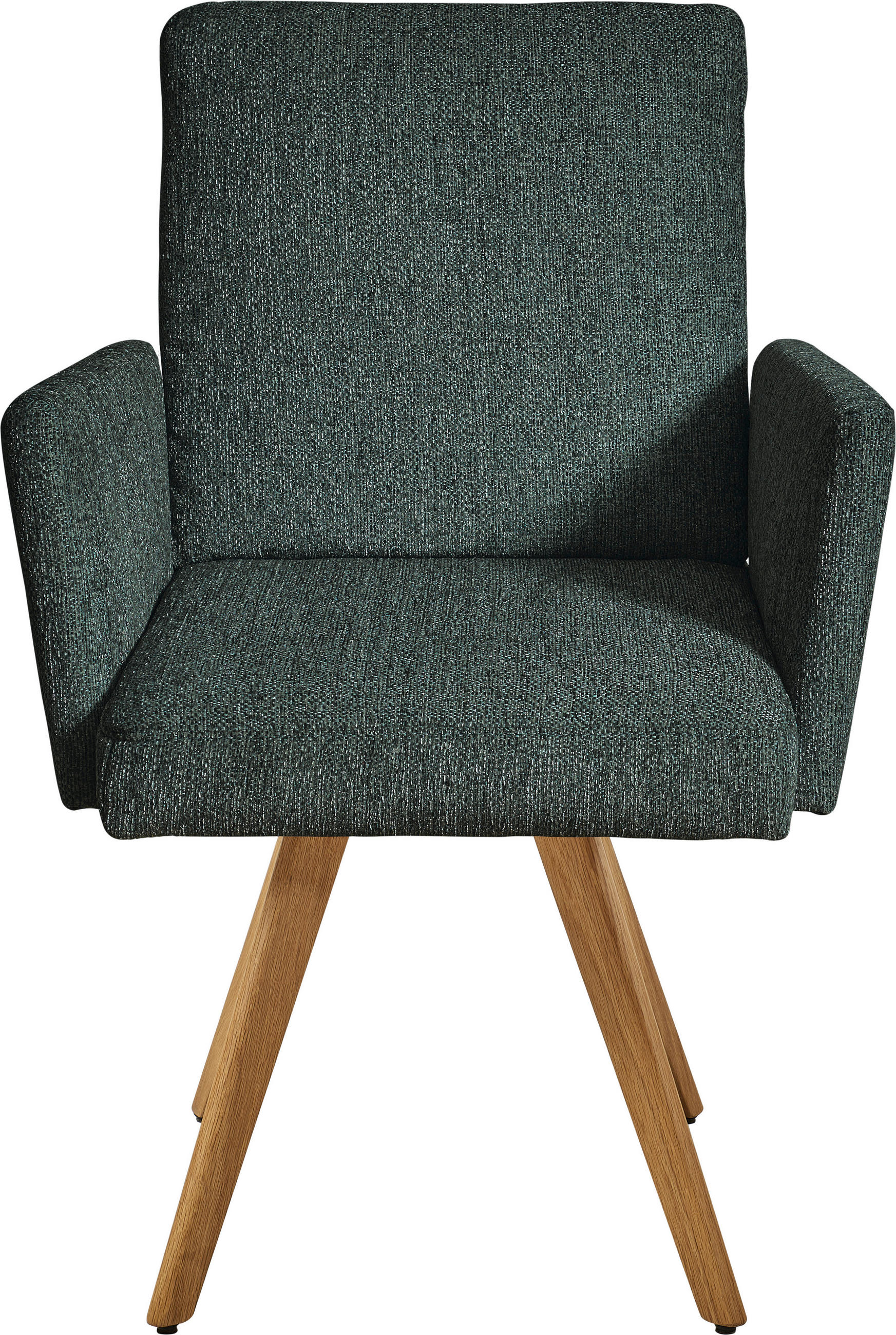 ARMLEHNSTUHL  in Flachgewebe  - Türkis/Eichefarben, Design, Holz/Textil (56/92/60cm) - Dieter Knoll