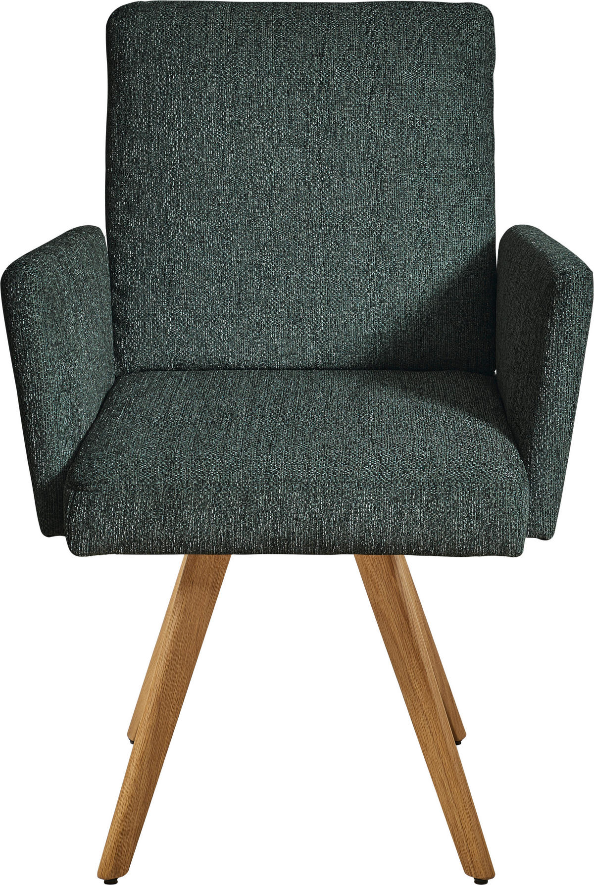 ARMLEHNSTUHL  in Flachgewebe  - Türkis/Eichefarben, Design, Holz/Textil (56/92/60cm) - Dieter Knoll