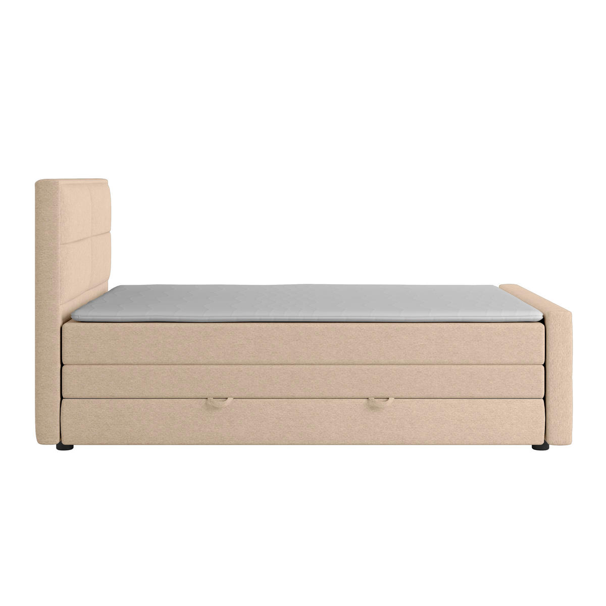 BOXSPRINGBETT 120/200 cm  in Naturfarben  - Naturfarben, Modern, Holz/Kunststoff (120/200cm) - MID.YOU