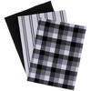 GESCHIRRTUCH-SET 3-teilig Schwarz, Weiß  - Schwarz/Weiß, Trend, Textil (50/70cm) - Novel