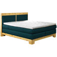 BOXSPRINGBETT 180/200 cm  in Petrol  - Petrol, Natur, Holz/Textil (180/200cm) - Linea Natura