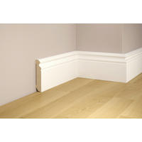 SOCKELLEISTE, Weiss RAL 9016  - Basics, Holzwerkstoff (240/7,5/1,6cm) - Tilo