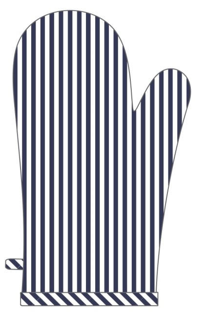 KUHINJSKA RUKAVICA plava , tekstil  SANSIBAR  - plava, tekstil (18/32cm) - Esposa