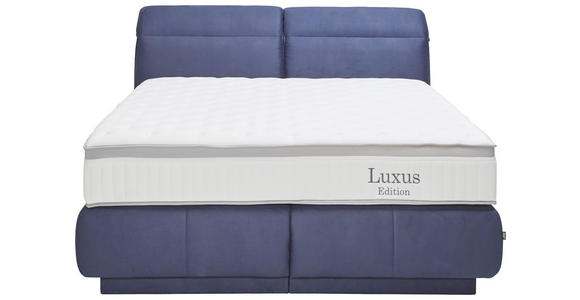 BOXSPRINGBETT 180/200 cm  in Blau  - Blau, KONVENTIONELL, Textil (180/200cm) - Dieter Knoll