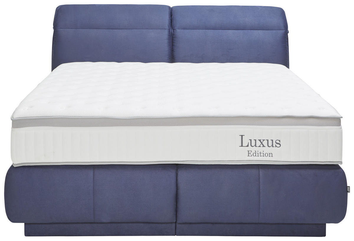 BOXSPRINGBETT 180/200 cm  in Blau  - Blau, Konventionell, Textil (180/200cm) - Dieter Knoll
