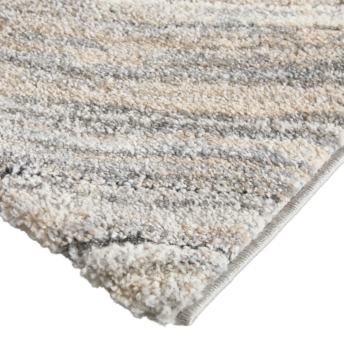 TKANÝ KOBEREC, 133/190 cm, šedá, béžová - šedá/béžová, Design, textil (133/190cm) - Novel