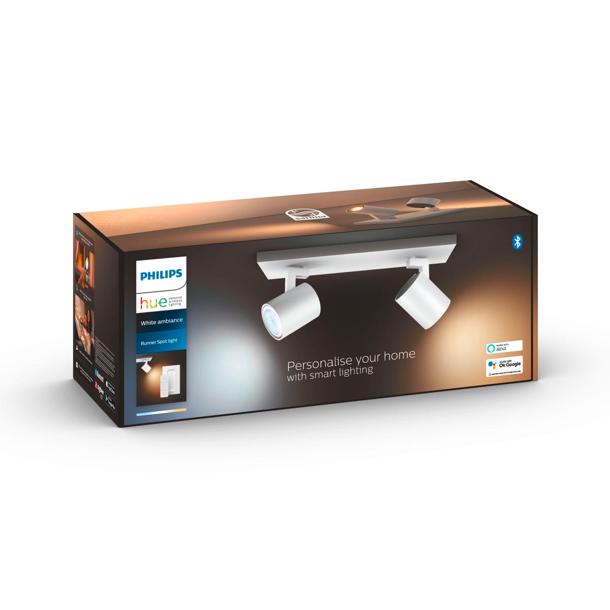 LED-STRAHLER - Weiss, Basics, Metall (30,50/10,90/8,90cm) - Philips HUE