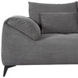 ECKSOFA in Cord Dunkelgrau  - Dunkelgrau/Schwarz, KONVENTIONELL, Textil/Metall (311/176cm) - Carryhome