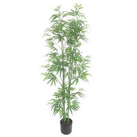 BAMBUS Bambus 153 cm  - Schwarz/Grün, Basics, Kunststoff (153cm) - Ambia Home